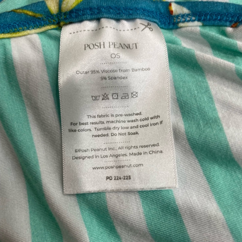 Posh Peanut Teal Dragonfly Print Bamboo Baby Footie and swaddle 0-3 months - Picture 9 of 9